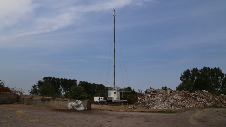 Mobiler Funkmast in Kleßen