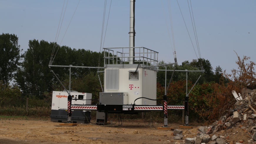 Mobiler Funkmast in Kleßen(HVL)