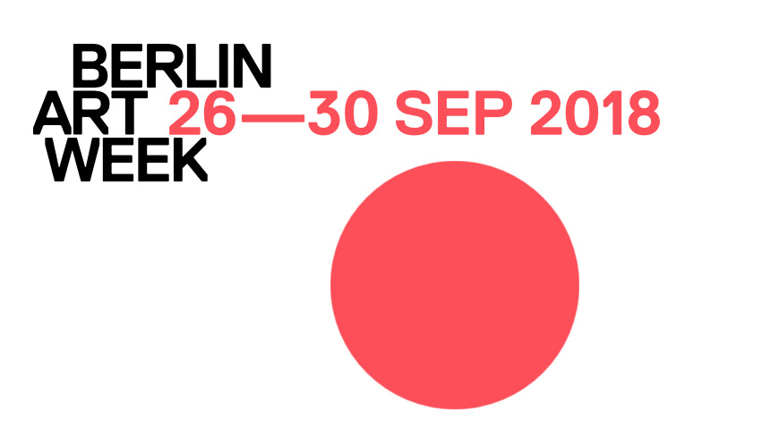 Berlin Art Week vom 26-30. September 2018 - offizielles Logo