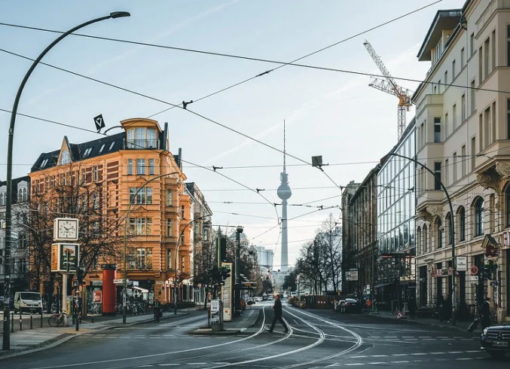 Leere Innenstadt in Mitte