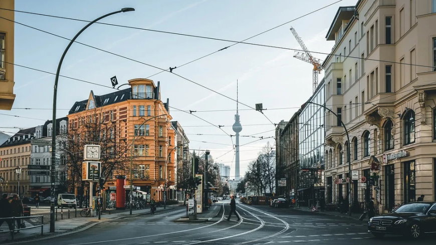 Leere Innenstadt in Mitte