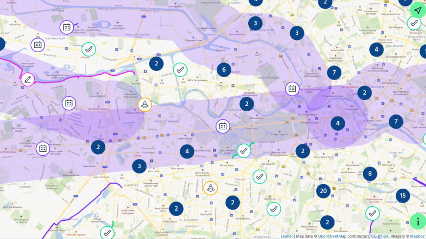 infraVelo Projektkarte Berlin