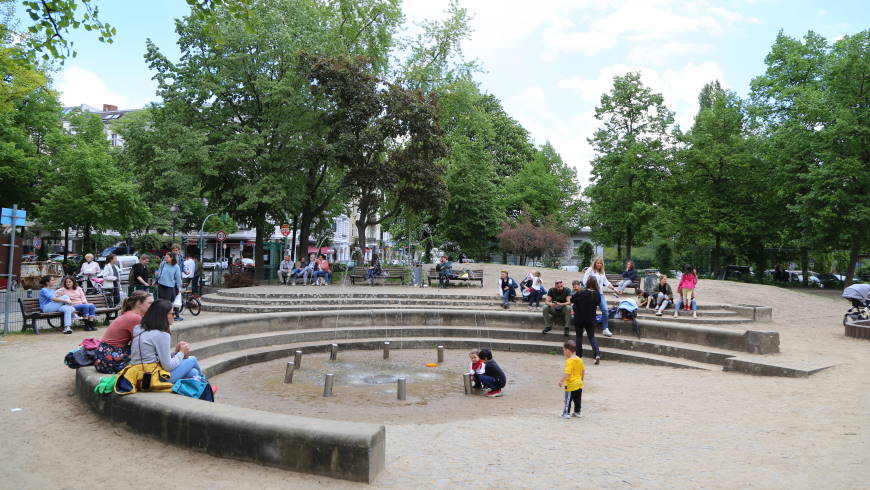 Spielbrunnen am Stuttgarter Platz