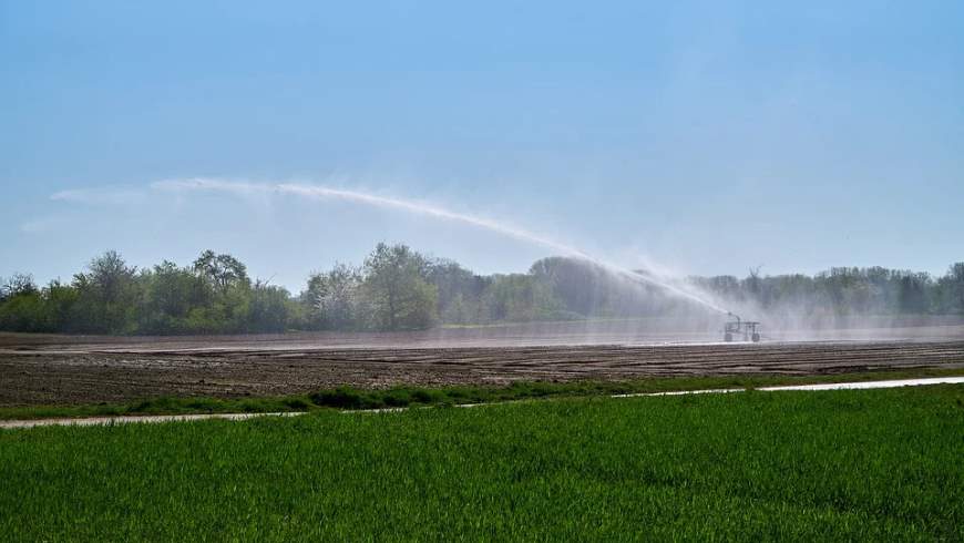 Künstlische Bewässerung in der Landwirtschaft