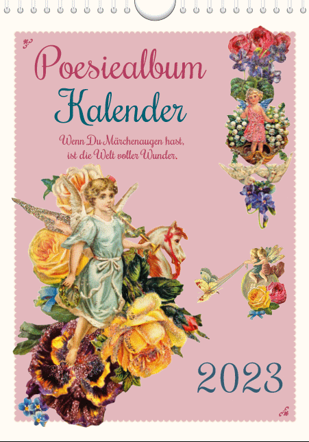 Poesiealbum-Kalender 2023 - Format 210 mm x 297 mm - Grafik: © Stavi Papalitsa