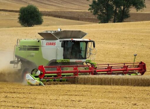 Claas Mähdrescher im Einsatz