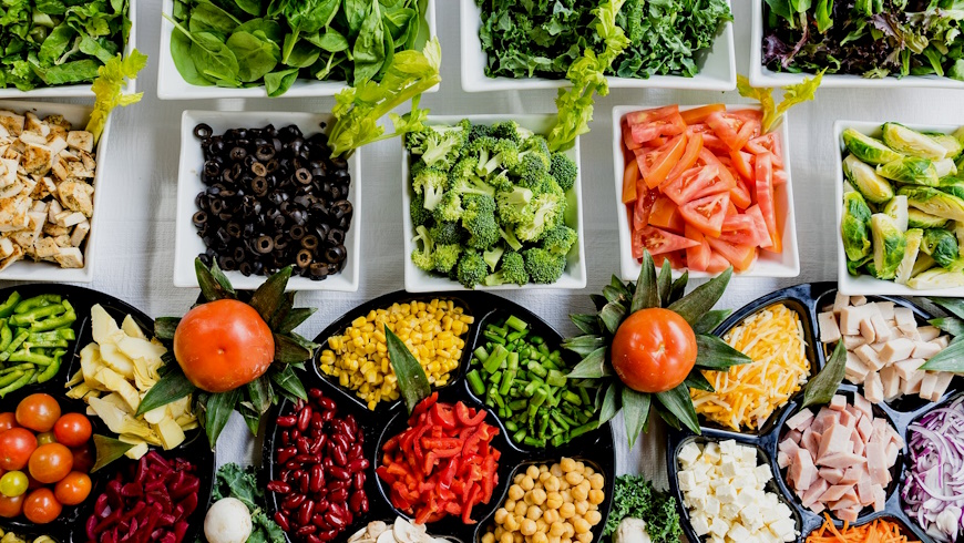 Vegetarisches Bufett